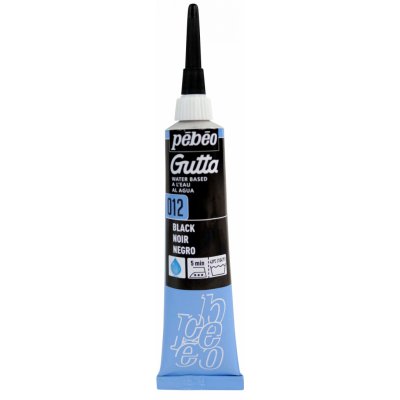Pébéo Kontura na hedvábí Gutta 20 ml 012 Black – Zboží Dáma
