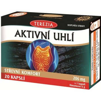 Terezia Company Aktivní uhlí 20 kapslí