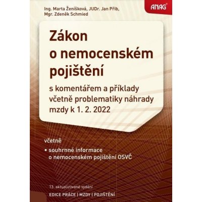 ANAG Zákon o nemocenském pojištění 2022 – Hledejceny.cz