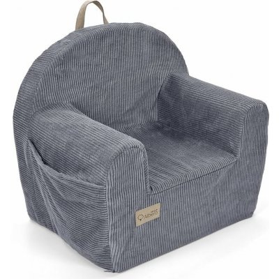 ALBERO MIO Dětské křeslo manšestrové šedé – Zboží Dáma