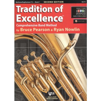 Tradition of Excellence 1 + Audio Video Online Baritone/Euphonium T.C.houslový klíč – Hledejceny.cz