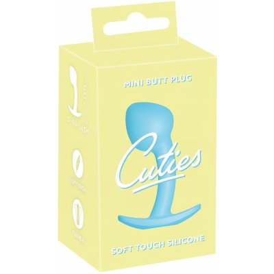Cuties Mini Butt Plug silikonové anální dildo modré 2,6 cm – Hledejceny.cz
