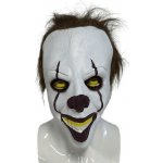 Strašidelný klaun maska na obličej - pro děti i dospělé na Halloween či
