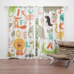 Sablio Závěs Zoo abeceda: 2ks 140x250cm – Hledejceny.cz