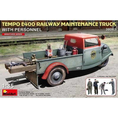 MiniArt Tempo E400 Railway Mainten.Truck w/ Personnel 38063 1:35