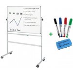 Supraviz Magnetická tabule oboustranná mobilní 180x120 cm – Sleviste.cz