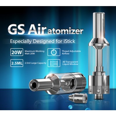 iSmoka-Eleaf GS AIR clearomizer stříbrný 2,5ml – Zboží Mobilmania