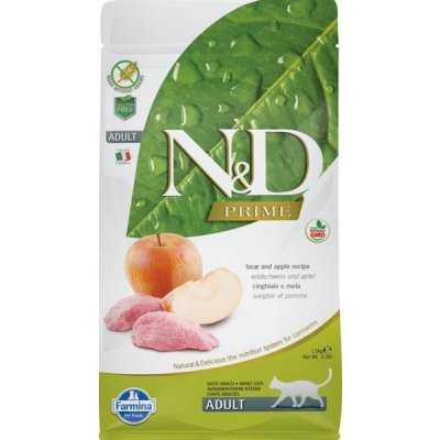 N&D GF Prime Cat Adult Boar & Apple 1,5 kg – Hledejceny.cz