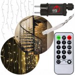 Emos LED vánoční rampouchy, 5 m, venkovní i vnitřní, teplá bílá, kontrolér, programy, časovač – Hledejceny.cz