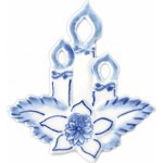 Český porcelán Vánoční ozdoba svíčky- cibulový porcelán 10241 – Sleviste.cz
