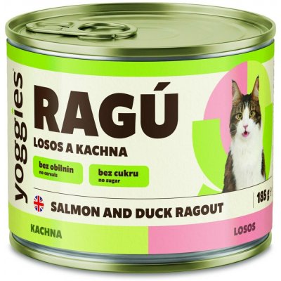 Yoggies RAGÚ pro kočky, krůta a losos 185 g – Sleviste.cz