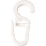 JESAN Háček záclonový 10 ks C BAROKO, plast, bílý – Zboží Dáma