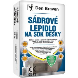 Den Braven Sádrové lepidlo na SDK desky 20 kg bílé