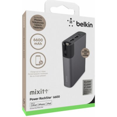 Belkin MIXIT RockStar Power Pack seda 6600 mAh Light./Micro-Kabel – Zbozi.Blesk.cz