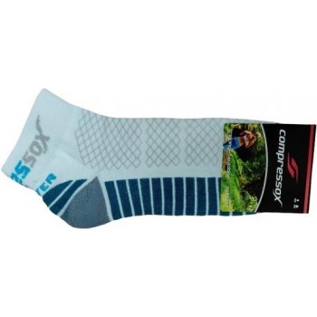 Compressox CSX-RAPID kotníkové funkční ponožky se stříbrem bílá