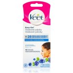 Veet Easy-Gel Obličej depilační voskové pásky pro citlivou pokožku 40 ks – Zboží Dáma