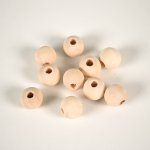 Takoy Dřevěné korálky nelakované 15 mm - balení 10 ks – Hledejceny.cz