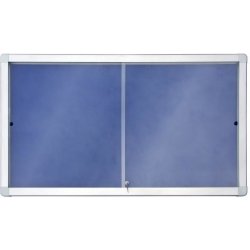 2x3 Horizontální vitrína modrý filc 141 x 70 mm 12 x A4