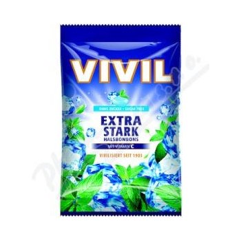 VIVIL Extra silný mentol+vitamín C bez cukru 120 g