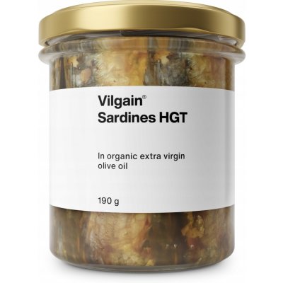 Vilgain Sardinky v bio extra panenském olivovém oleji 190 g – Zboží Dáma