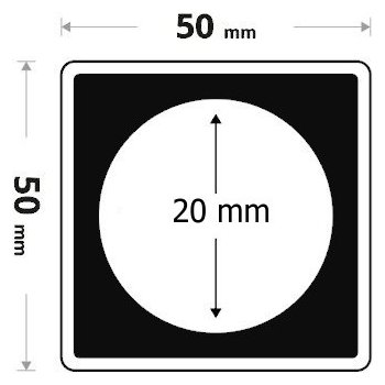 QUADRUM Kapsle na mince s vnitřním průměrem 20 mm