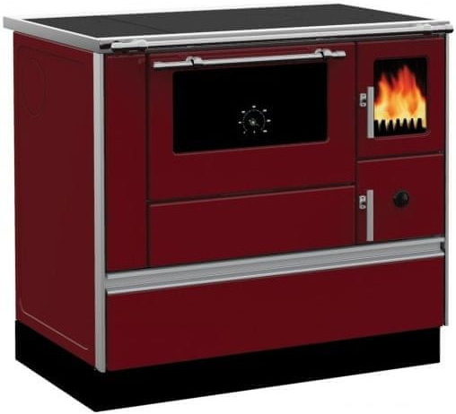 Alfa Plam Dominant 90H ECO*CV-L*CE,na TP, červený, levý H-B ø 120 mm, 8 kW, (5140124)