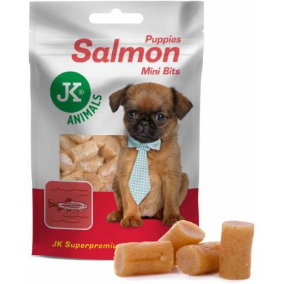 JK ANIMALS Meat Snack Puppy Salmon Bits lososová mini pochoutka pro štěňata 50 g – Zbozi.Blesk.cz