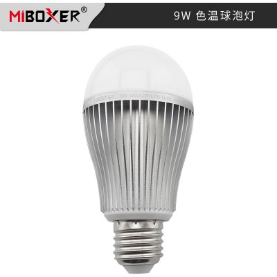 Miboxer FUT019 Smart LED žárovka E27, 9W, CCT, Dvojitá bílá, RF 2,4GHz