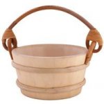 Sawo 341xdřevěné vědro s uchem a plastovou vložkou 4l osika – Zboží Dáma