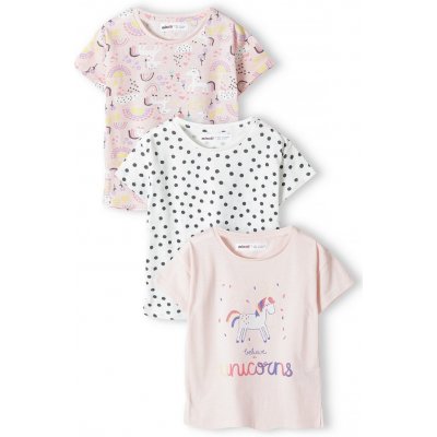 Tričko dívčí s krátkým rukávem 3pack Minoti tee Holka – Zboží Dáma