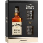 Jack Daniel's Honey 35% 0,7 l (dárkové balení 2 sklenice) – Zboží Dáma