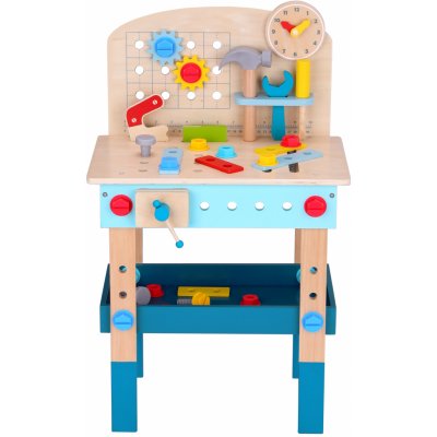 Tooky Toy Pracovní stůl s nářadím a hodinami 45 ks – Sleviste.cz