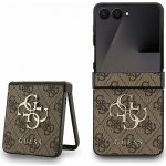 Guess PU 4G Metal Logo Samsung Galaxy Z Flip 7 Brown 143209 – Zboží Živě