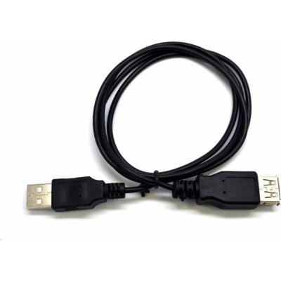 C-TECH CB-USB2AA-3-B USB A-A, prodlužovací, 1,8m, černý – Zboží Mobilmania