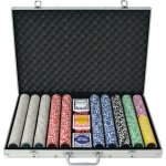 zahrada-XL Poker set s 1000 laserovými žetony hliník 80185 – Zboží Dáma