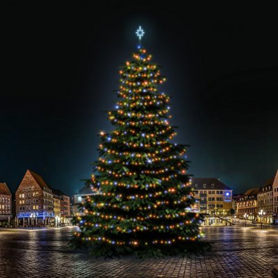 DECOLED LED světelná sada na vánoční stromy vysoké 21-23 m barevná – Hledejceny.cz