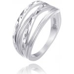 Minet 0066 Broušený stříbrný prsten – Zboží Dáma