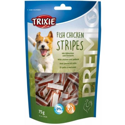 Trixie Premio STRIPES pásky kuře a losos 75 g