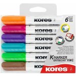 Kores 208020 popisovač na bílé tabule 6 ks – Zboží Živě