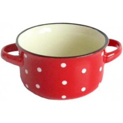 Toro Miska na polévku červená s puntíky keramika 540 ml – Hledejceny.cz