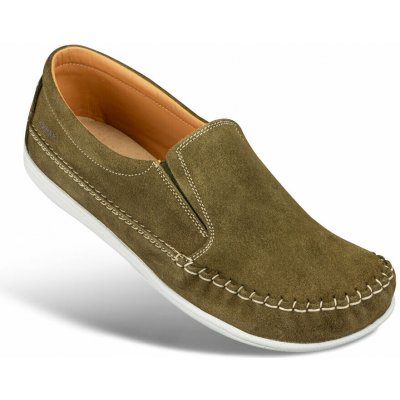 Pánské nazouvací polobotky khaki – Zboží Dáma