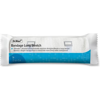 Dr. Max Bandage Long Stretch 12 cm x 5 m obinadlo 1 ks – Zboží Dáma