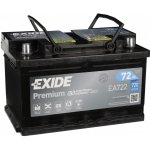 Exide Akumulátor Exide Premium 12V 72Ah 722A/EN EA722 EA722S – Zbozi.Blesk.cz