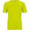 Dětské tričko James & Nicholson dětské sportovní tričko Active JN358K žlutá acid