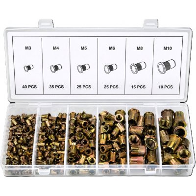 Sada nýtovacích matic M3-M10 150ks KD12676 KRAFT&DELE – Hledejceny.cz