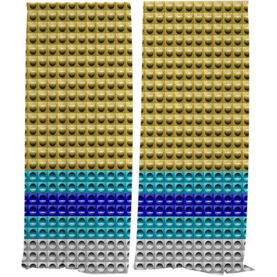 IMPAR Závěsy Dlaždice metra – náměstí Míru (Rozměr : 140x250, Materiál: Interlock) – Hledejceny.cz