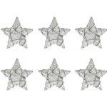 MFP Paper 8885947 hvězdičky bílé vánoční vánoční set 7,5cm/6ks R4589/white – Hledejceny.cz