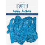 Banner Happy Birthday modrý – Zboží Mobilmania