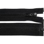 Kostěný zip dělitelný, délka 150 cm - černý – Zboží Mobilmania