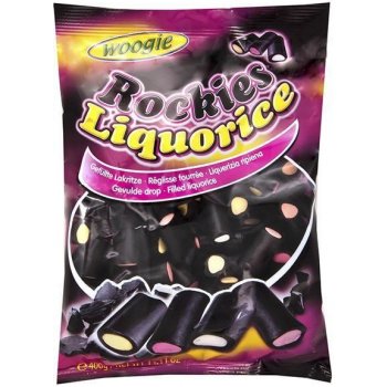 Woogie Rockies Plněné lékořicové špalíčky 400 g